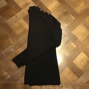 Classic, sleek black sweater